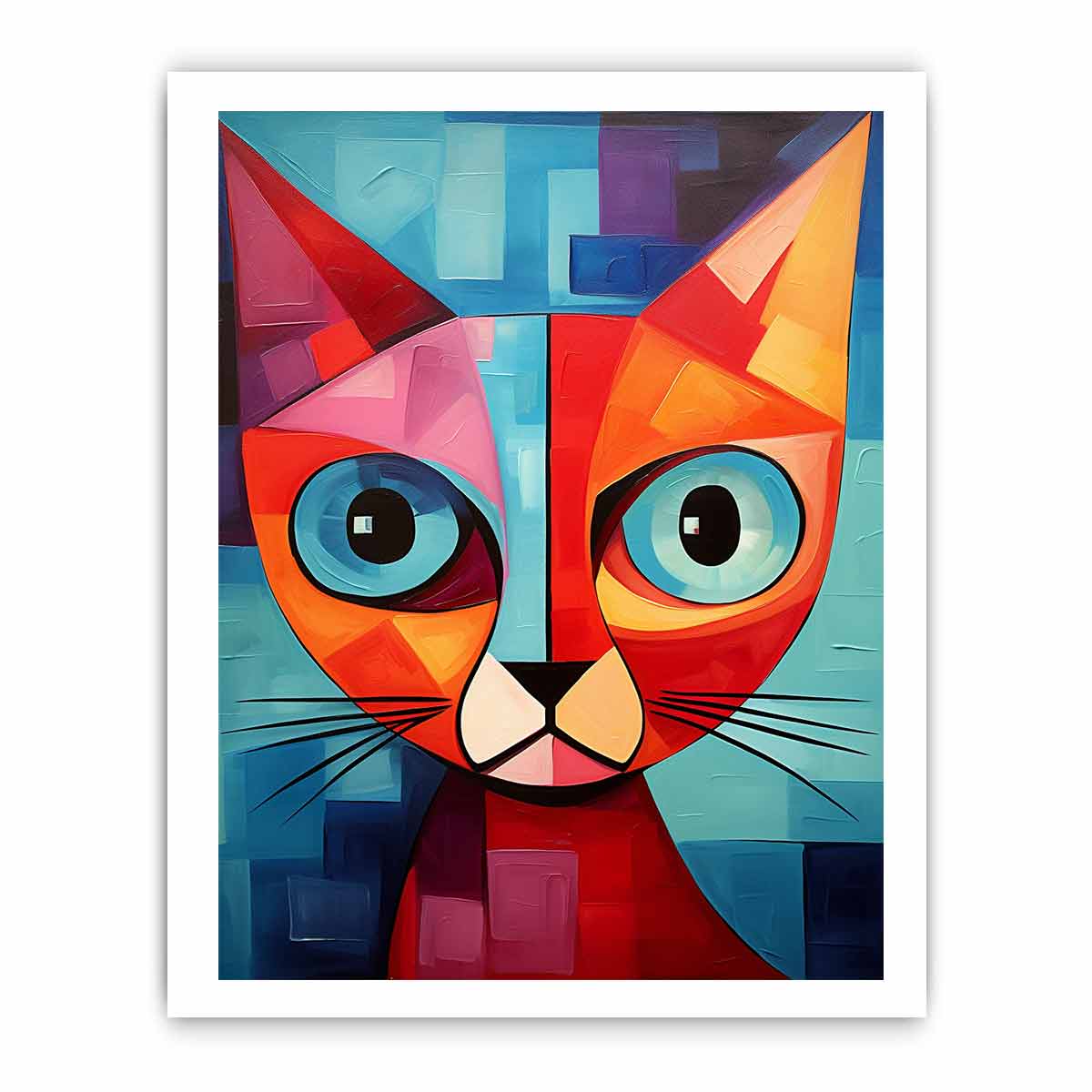Red Cat Canvas Art Print