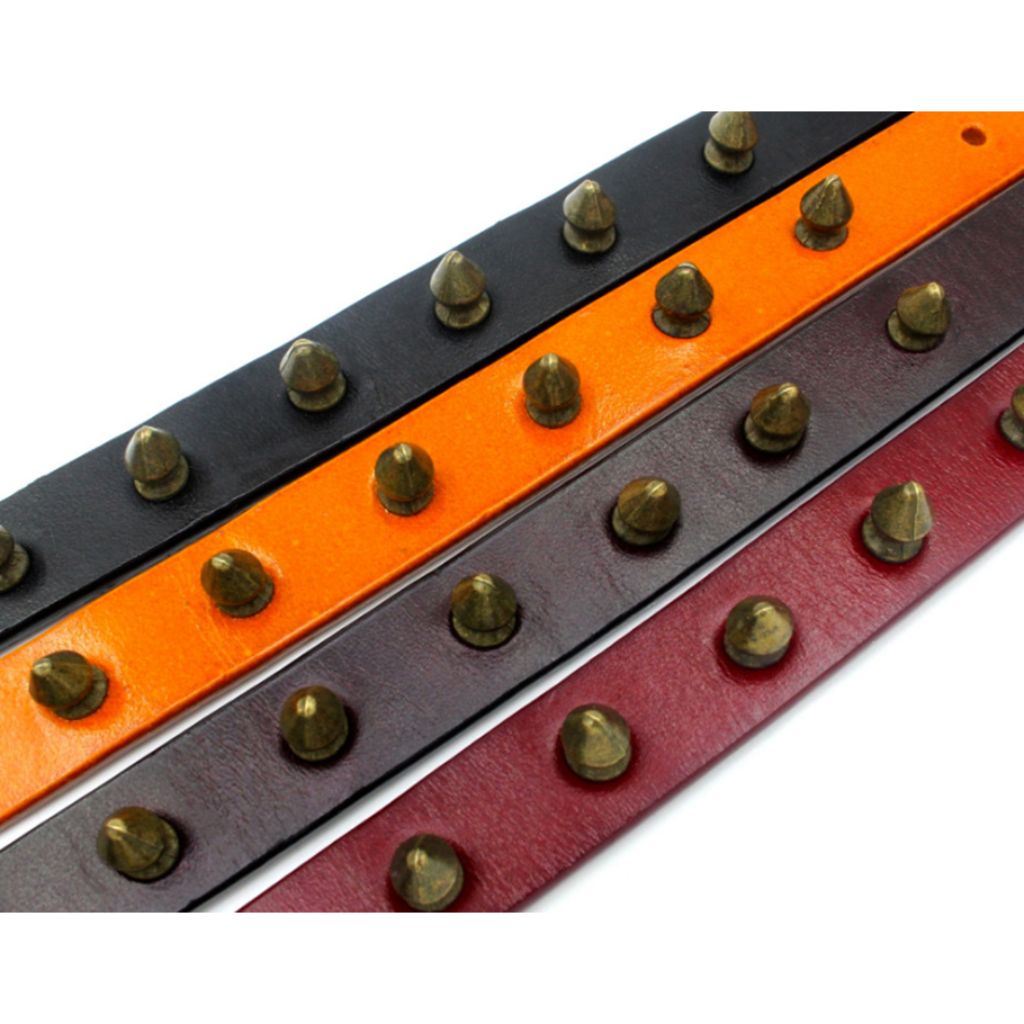 Orange Spike Dog Collar - by Doggy Doo Little-3