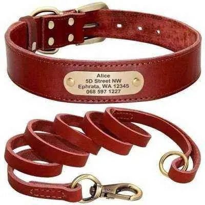 Royal Canine Elegance Personalised Leather Dog Collar & Leash Set ๐พ