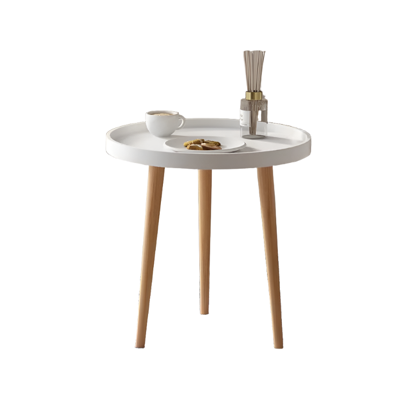 NNETM Embrace Elegance with the Round Coffee Table Boasting Three Harmonious Legs-0