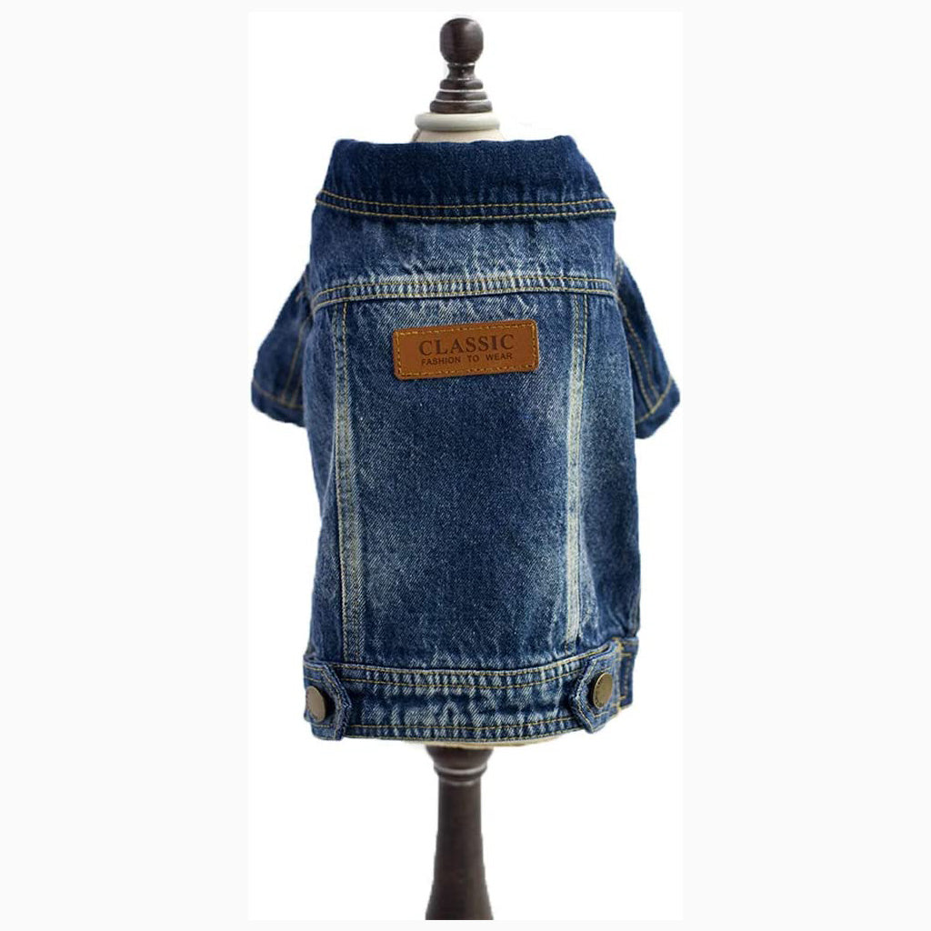 Acid Denim Dog Jacket by Doggy Doo Little