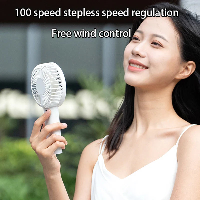 Portable Handheld High-Speed Fan with LED Display