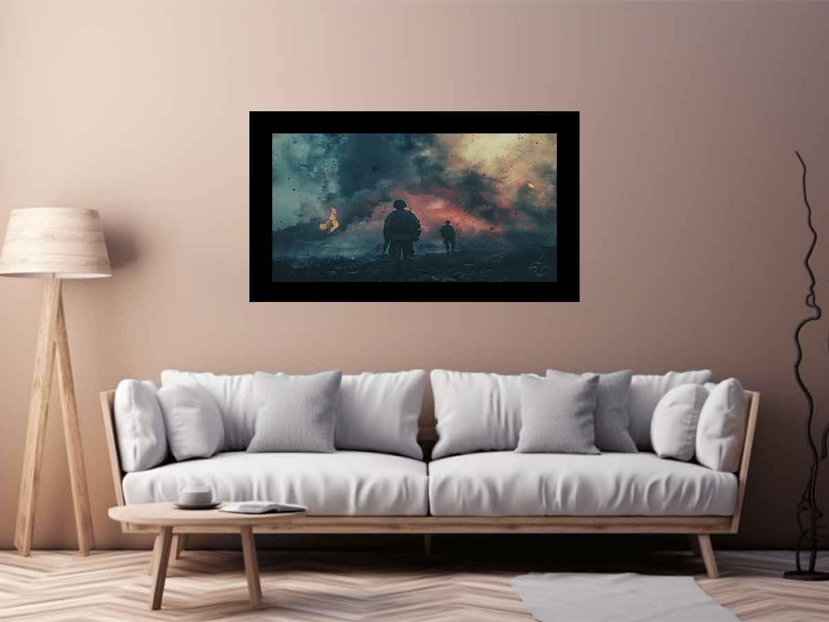 War Time Canvas Art Print