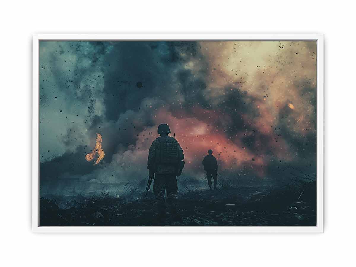 War Time Canvas Art Print