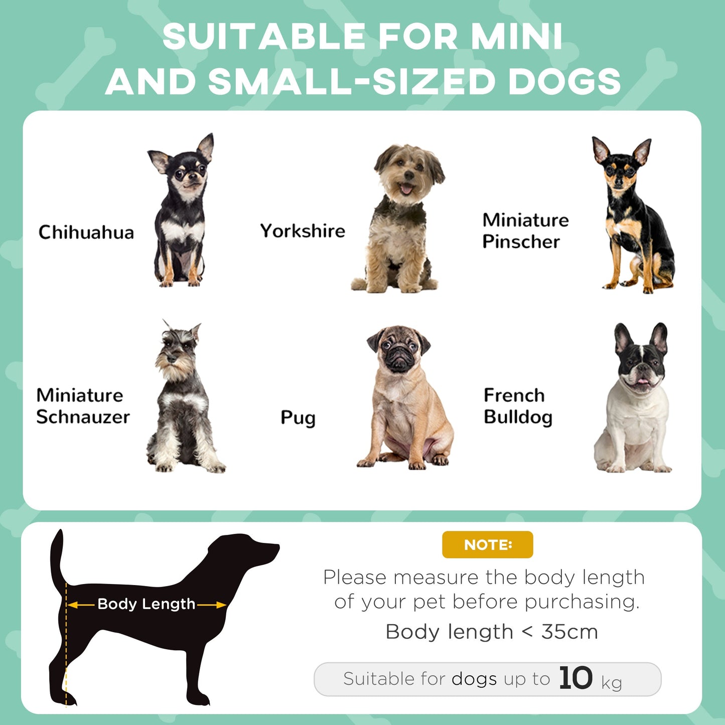 Cooling Raised Pet Bed w/ Washable Breathable Mesh, for Mini Small Dogs, 61 x 46 x 63cm - Light Grey