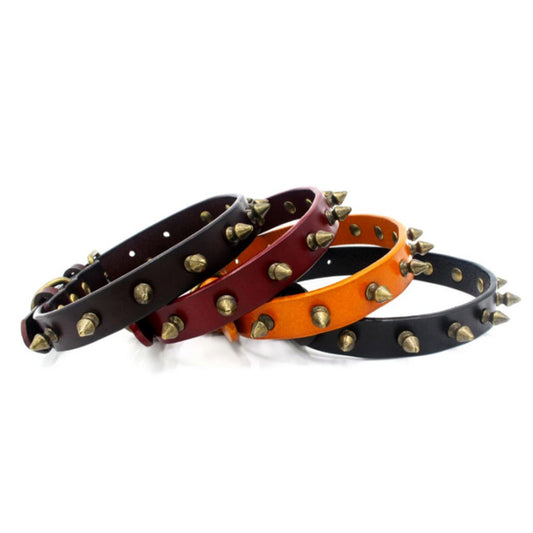 Orange Spike Dog Collar - by Doggy Doo Little