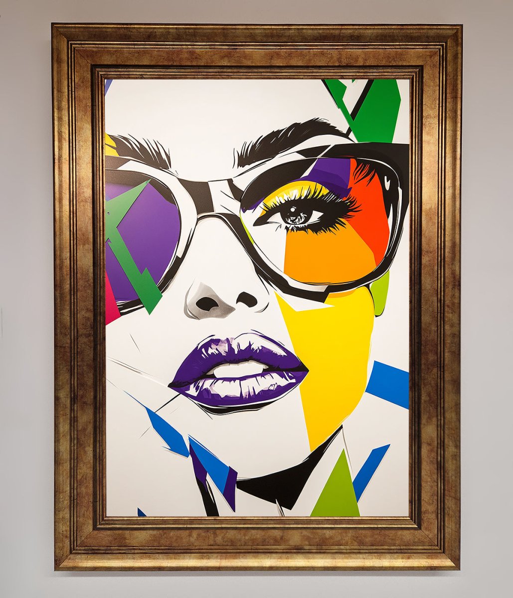 MultiColour Face Framed Wall Art