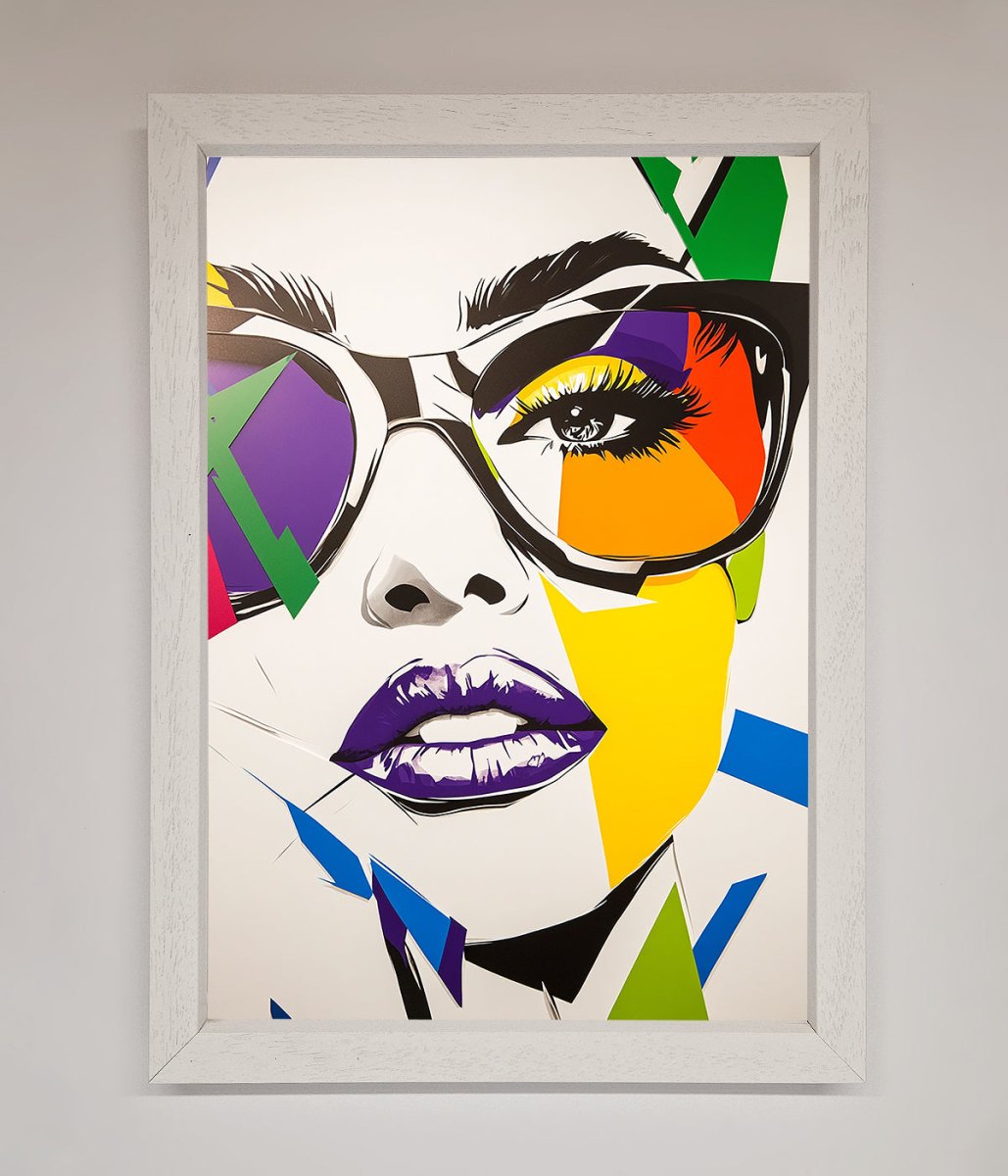 MultiColour Face Framed Wall Art