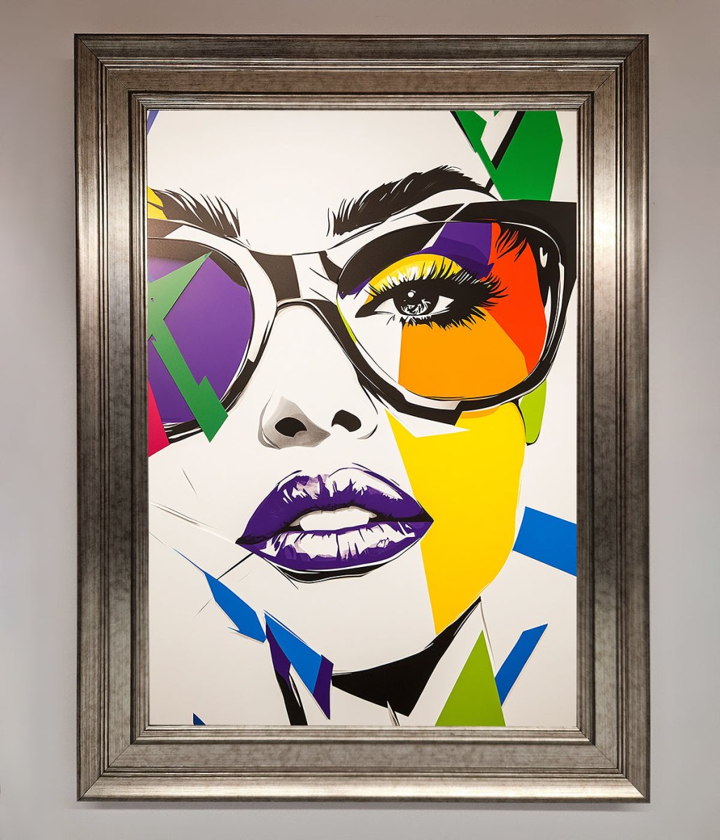 MultiColour Face Framed Wall Art
