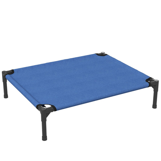 Elevated Portable Dog Bed for Camping and Outdoor Use - Blue